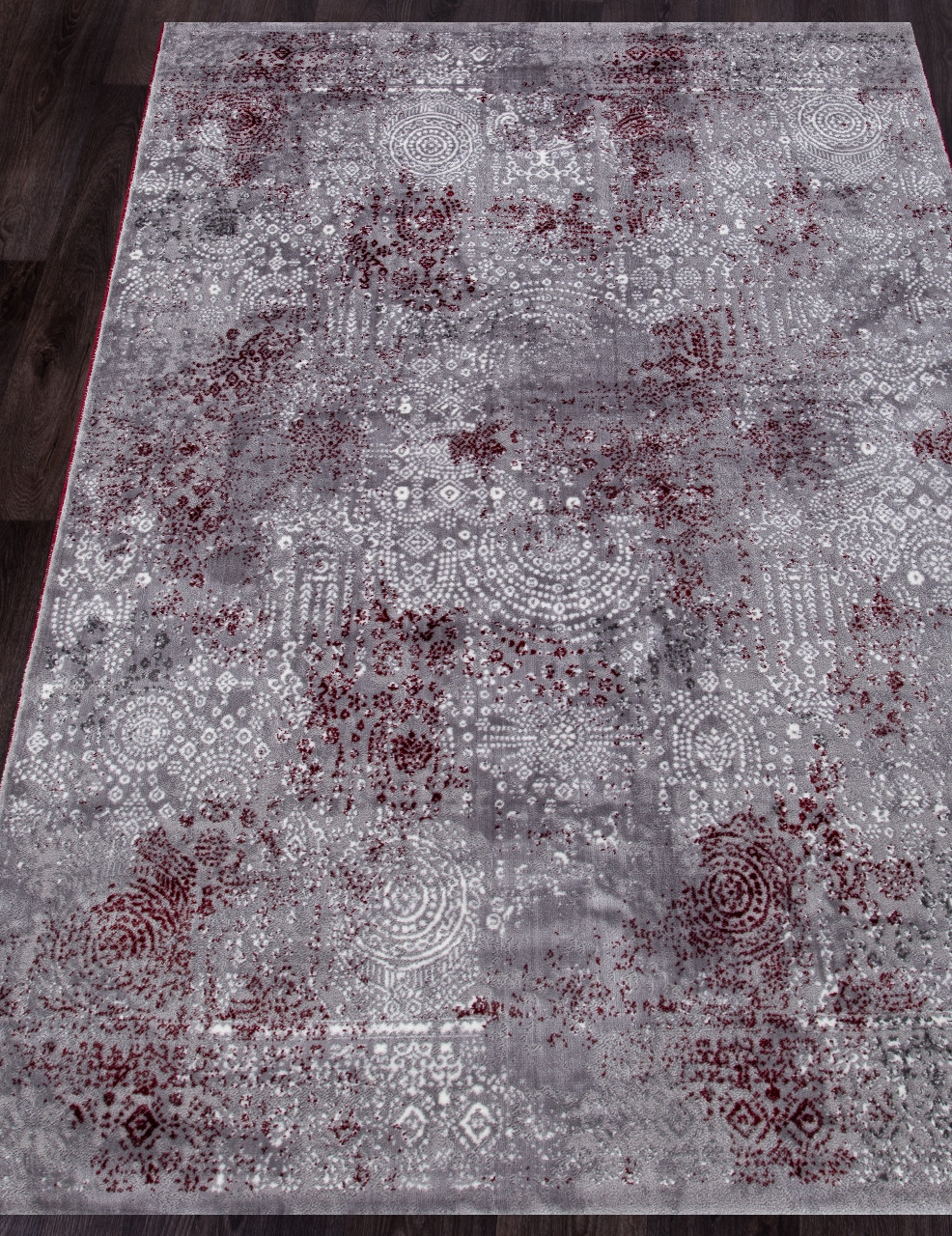 SATINE - S106B - KOYU GREY COKEN / RED