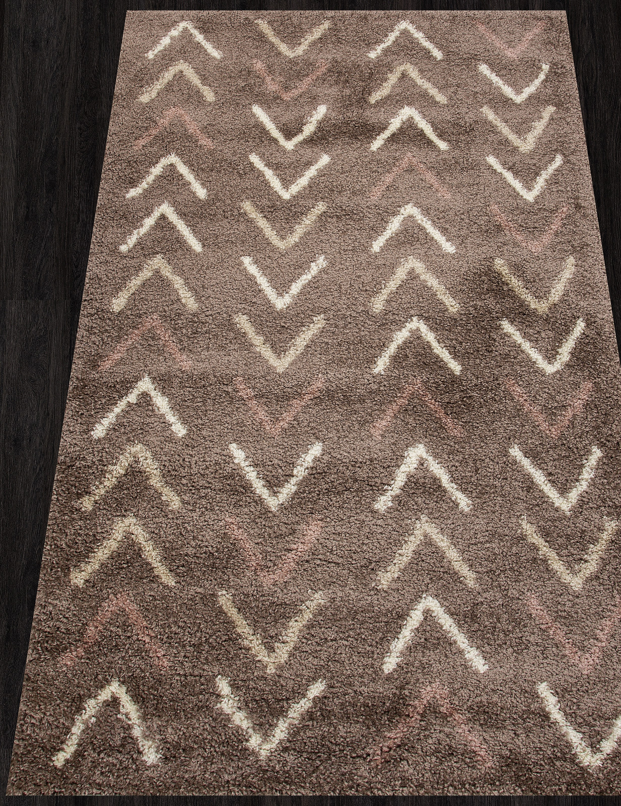 SHAGGY TREND - D704 - DARK BROWN