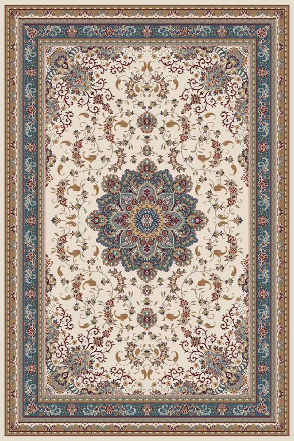 SHAHREZA - 8353 - CREAM-BLUE