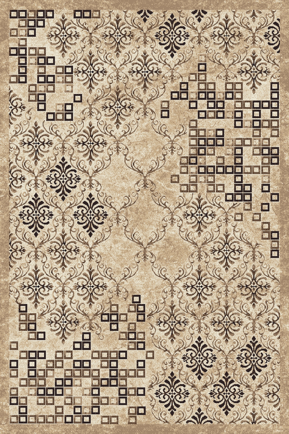 SIERRA - D712 - BEIGE-BROWN