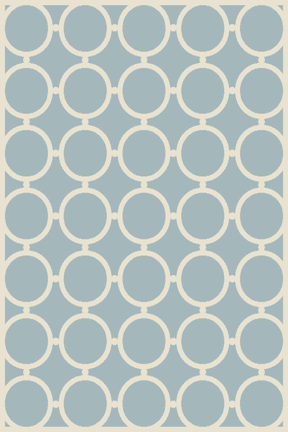 SIERRA - D713 - BLUE-CREAM