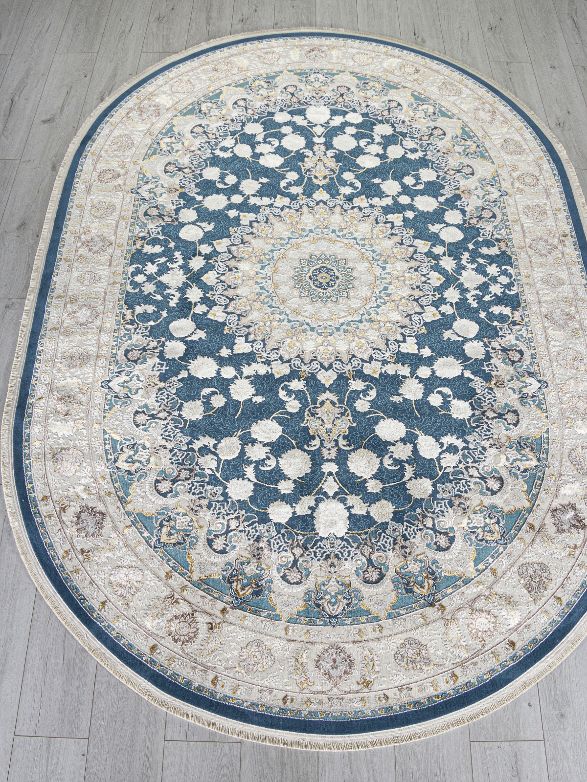 ZARINA - A050B - D.BLUE / CREAM