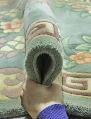 90 LINE WOOLEN HANDK-KNOTTED - 0023 - LIME