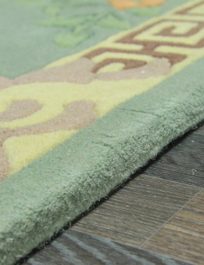 90 LINE WOOLEN HANDK-KNOTTED - 0023 - LIME