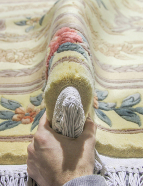 90 LINE WOOLEN HANDK-KNOTTED - 0083 - CREAM
