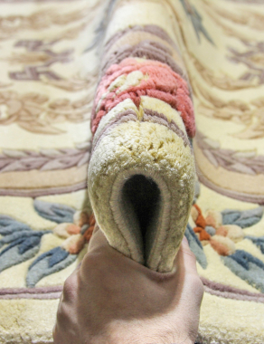 90 LINE WOOLEN HANDK-KNOTTED - 0083 - CREAM