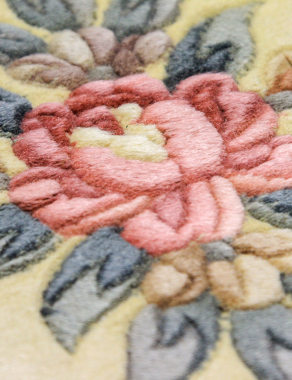 90 LINE WOOLEN HANDK-KNOTTED - 0083 - CREAM