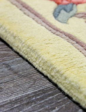 90 LINE WOOLEN HANDK-KNOTTED - 0083 - CREAM