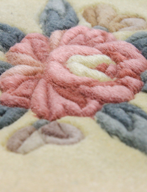 90 LINE WOOLEN HANDK-KNOTTED - 0083 - LIME