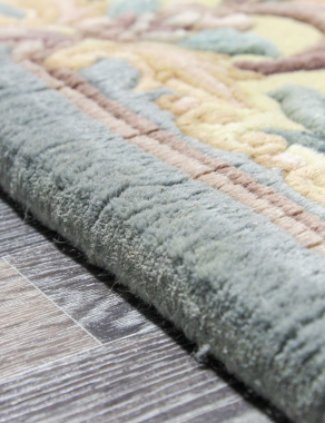 90 LINE WOOLEN HANDK-KNOTTED - 0083 - LIME
