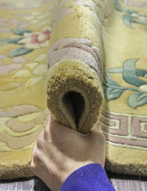 90 LINE WOOLEN HANDK-KNOTTED - 23 - BEIGE