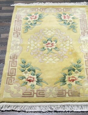 90 LINE WOOLEN HANDK-KNOTTED - 23 - BEIGE