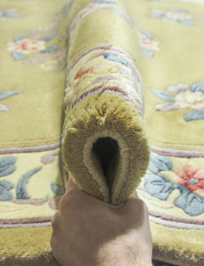 90 LINE WOOLEN HANDK-KNOTTED - 3817 - BEIGE