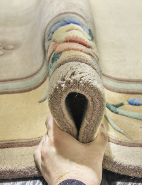 90 LINE WOOLEN HANDK-KNOTTED - 3821 - 240