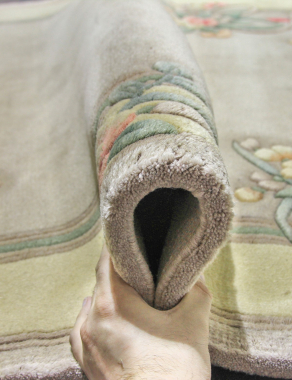 90 LINE WOOLEN HANDK-KNOTTED - 3871 - BEIGE