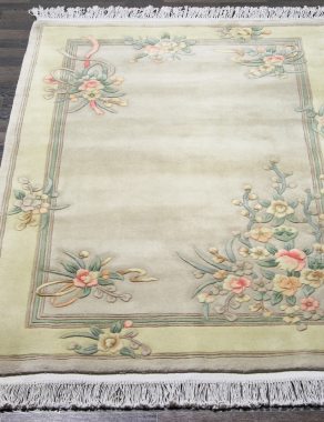 90 LINE WOOLEN HANDK-KNOTTED - 3871 - BEIGE