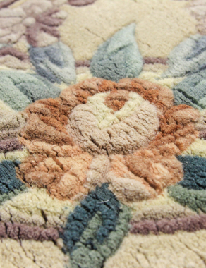 90 LINE WOOLEN HANDK-KNOTTED - 50010 - BEIGE