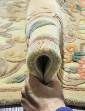 90 LINE WOOLEN HANDK-KNOTTED - 510 - BEIGE