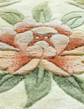 90 LINE WOOLEN HANDK-KNOTTED - 510 - CREAM