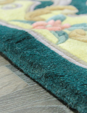 90 LINE WOOLEN HANDK-KNOTTED - 510 - GREEN