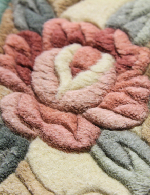 90 LINE WOOLEN HANDK-KNOTTED - 510 - LIME