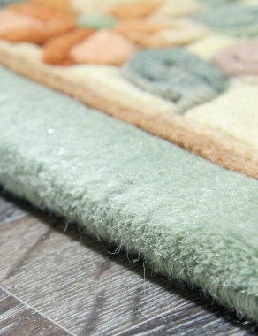 90 LINE WOOLEN HANDK-KNOTTED - 510 - LIME