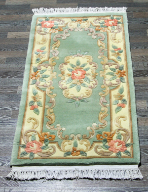 90 LINE WOOLEN HANDK-KNOTTED - 510 - LIME
