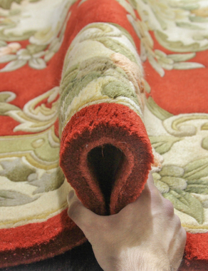 90 LINE WOOLEN HANDK-KNOTTED - 510 - RED