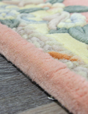 90 LINE WOOLEN HANDK-KNOTTED - 6057 - PINK