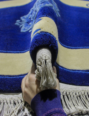 90 LINE WOOLEN HANDK-KNOTTED - 6101 - NAVY