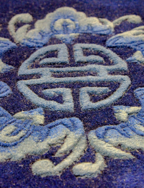 90 LINE WOOLEN HANDK-KNOTTED - 6101 - NAVY