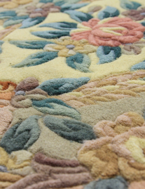 90 LINE WOOLEN HANDK-KNOTTED - 6116 - BEIGE