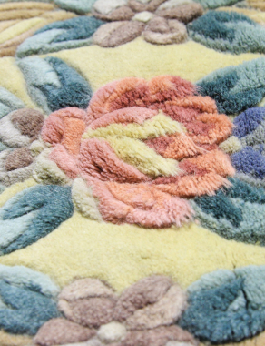90 LINE WOOLEN HANDK-KNOTTED - 6116 - LIME