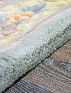 90 LINE WOOLEN HANDK-KNOTTED - 6116 - LIME