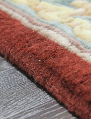 90 LINE WOOLEN HANDK-KNOTTED - 6116 - RED