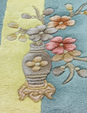 90 LINE WOOLEN HANDK-KNOTTED - 7485 - LIME