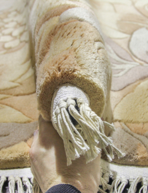 90 LINE WOOLEN HANDK-KNOTTED - 9611 - BEIGE