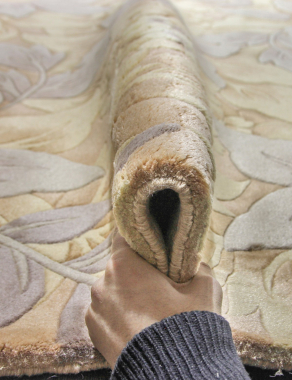 90 LINE WOOLEN HANDK-KNOTTED - 9611 - BEIGE