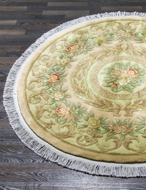 90 LINE WOOLEN HANDK-KNOTTED - A-112 - BEIGE