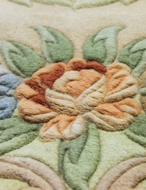 90 LINE WOOLEN HANDK-KNOTTED - A-112 - BEIGE