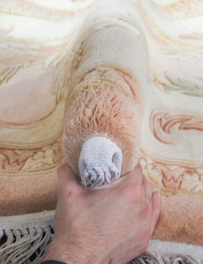 90 LINE WOOLEN HANDK-KNOTTED - A-112 - BEIGE