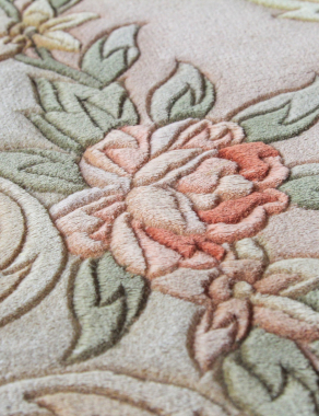 90 LINE WOOLEN HANDK-KNOTTED - A-112 - BEIGE