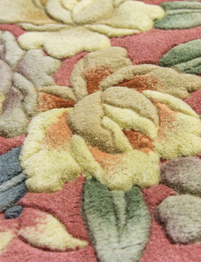 90 LINE WOOLEN HANDK-KNOTTED - A-116 - PINK