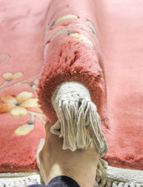 90 LINE WOOLEN HANDK-KNOTTED - A-116 - PINK