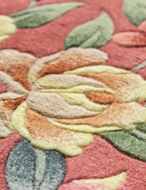 90 LINE WOOLEN HANDK-KNOTTED - A-116 - PINK