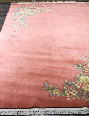 90 LINE WOOLEN HANDK-KNOTTED - A-116 - PINK