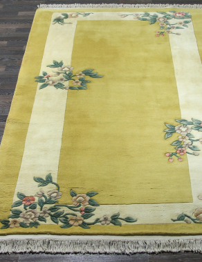 90 LINE WOOLEN HANDK-KNOTTED - A-122 - YELLOW