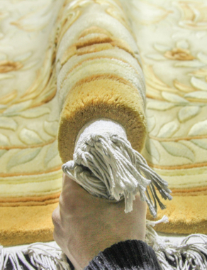 90 LINE WOOLEN HANDK-KNOTTED - EG-36 - CREAM