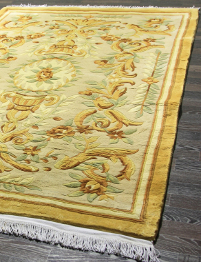 90 LINE WOOLEN HANDK-KNOTTED - EG-36 - YELLOW