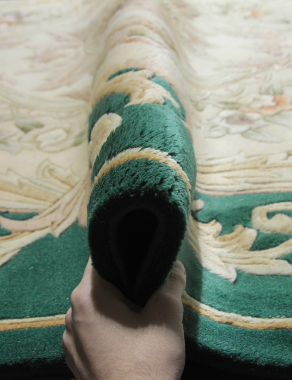 90 LINE WOOLEN HANDK-KNOTTED - SHD-104 - GREEN